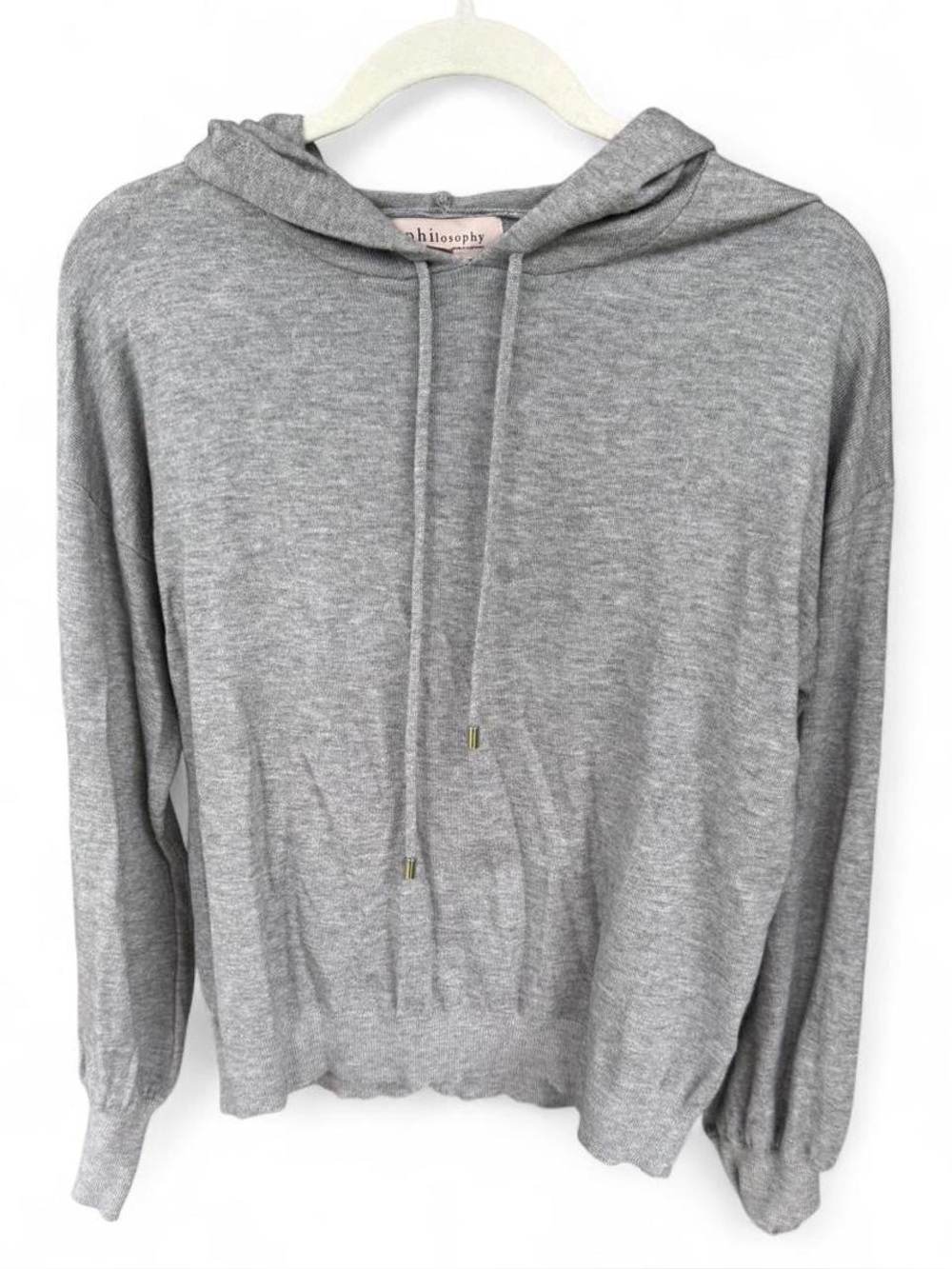 Philosophy cute knit hoodie